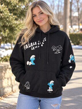 WOMENS  Smurf Hoodie - SMALL